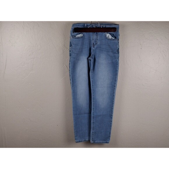 The Children’s Place Jeans Straight Stretch Dark Blue Denim Pants Boys Size 10 - Picture 1 of 12